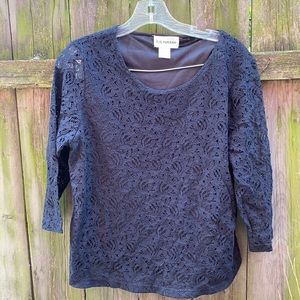 C.D petites lace top sz. Petite small